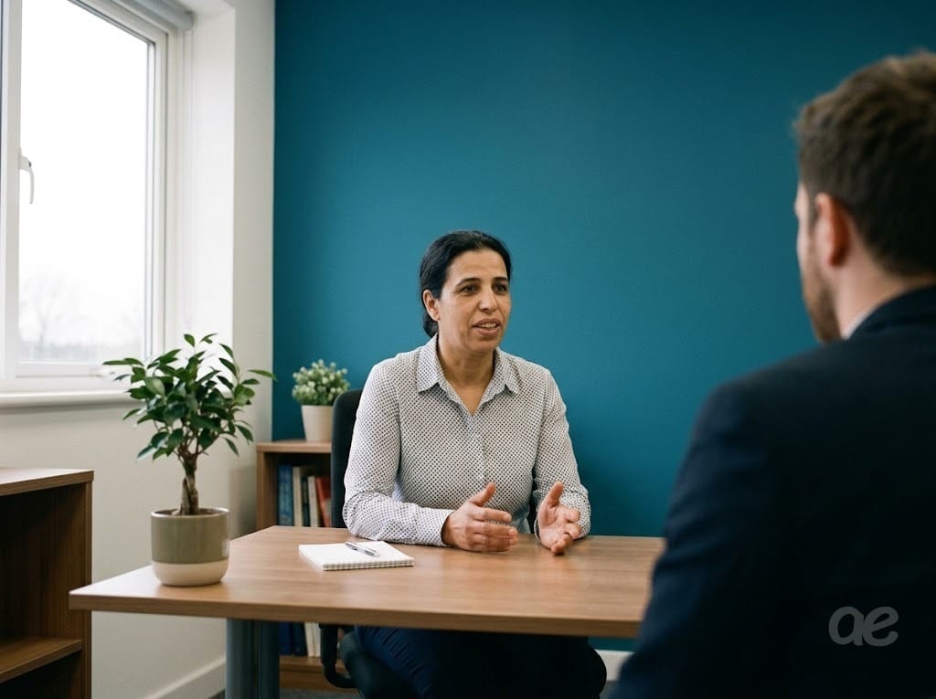 Un entretien de recrutement à l’agence